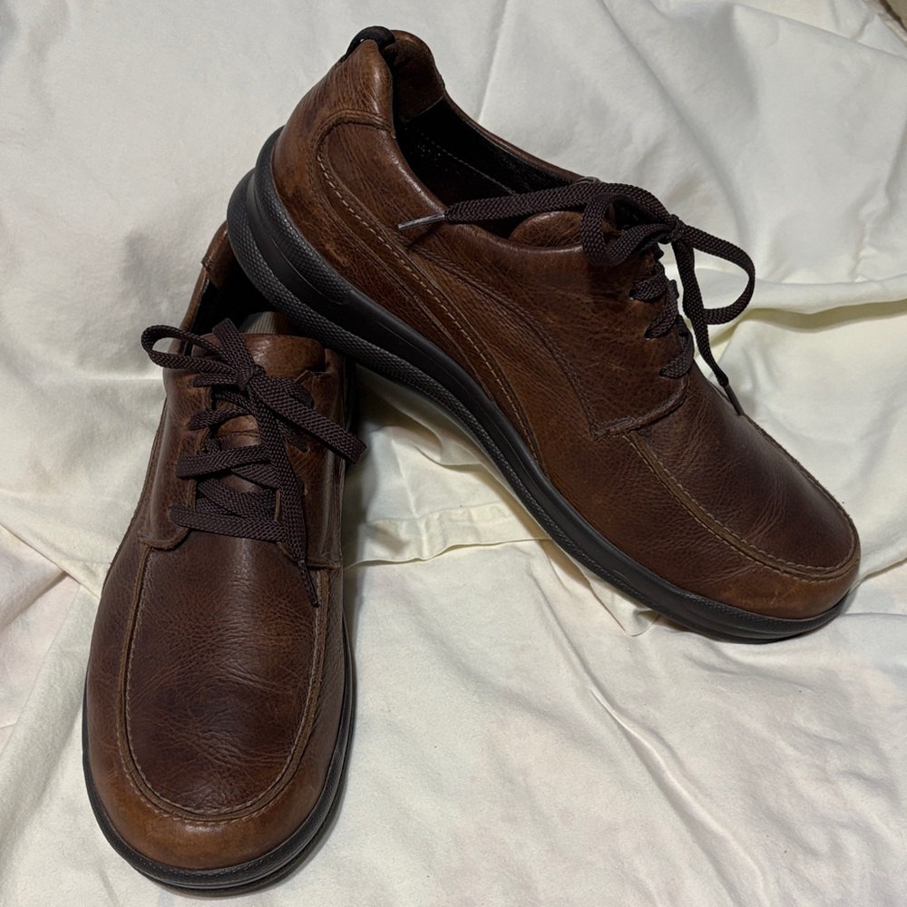 SAS Men's Dark Brown Leather Oxfords Size 12.5 - Picture 2 of 8